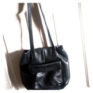 Vintage Leather TravelSmith Bag